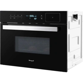 Встраиваемый компактный духовой шкаф с СВЧ и паром Weissgauff OEMS 459 PDB Black