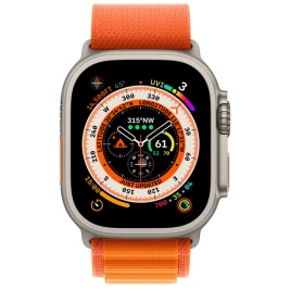 Смарт-часы Apple Watch Ultra GPS + Cellular 49mm Titanium Case with Orange Alpine Loop L