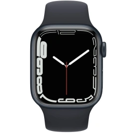 Смарт-часы Apple Watch Series 7 GPS 41mm Midnight/Black (Темная ночь/Черный) Sport Band (MKMX3RU/A)