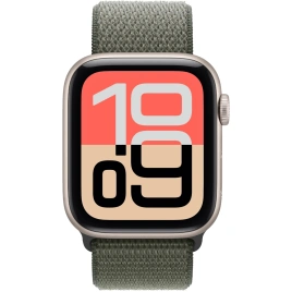 Смарт-часы Apple Watch SE (2025) 40mm Starlight Aluminum Case with Forest Sport Loop