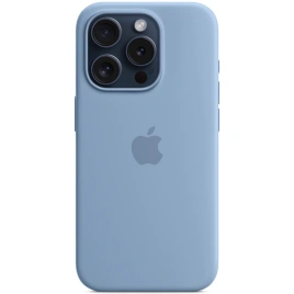 Силиконовый чехол Silicone для iPhone 15 Pro Ocean Blue