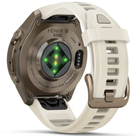 Смарт-часы Garmin Fenix 9 Pro 43mm Amoled (010-04335-21) Autumn Gold Titanium with Cream/French Gray Silicone Band (inReach)