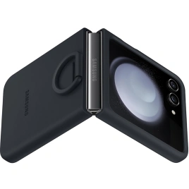 Чехол Samsung Series для Galaxy Z Flip 5 Silicone Case with Ring Indigo