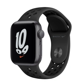 Смарт-часы Apple Watch Series SE GPS 44mm Space Gray/Black Nike Sport Band (MKQ83)