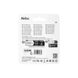 Карта памяти Netac SDXC class 10 (NT02P500PRO-128G-R)