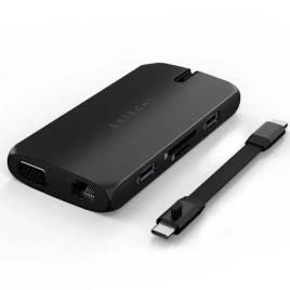 Хаб Satechi USB-C 8 в 1 (ST-UCMBAK) Black