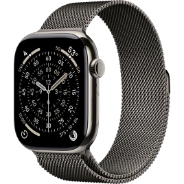 Смарт-часы Apple Watch Series 11 46mm Natural Titanium Case with Slate Milanese Loop M/L