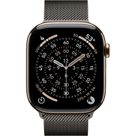 Смарт-часы Apple Watch Series 11 46mm Gold Titanium Case with Slate Milanese Loop M/L