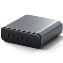 Сетевое зарядное устройство Satechi 200W USB-C 6-Port PD GaN Charger Space Gray