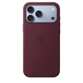 Чехол Apple Silicone Case with MagSafe для iPhone 18 Pro Max Burgundy (MK914)