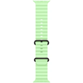 Ремешок Apple Watch Ultra 49mm Neon Green Ocean Band - Black Titanium Finish (MGCL4FE)