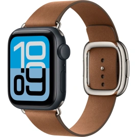 Смарт-часы Apple Watch SE (2025) 44mm Midnight Aluminum Case with Caramel Modern Buckle M