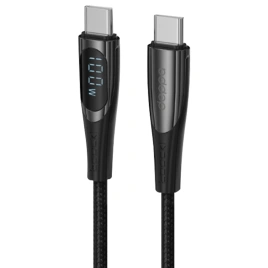 Кабель Deppa USB-C/USB-C, 100W, дисплей 1.5m 72528 Black