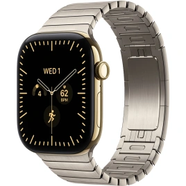 Смарт-часы Apple Watch Series 12 46mm Radiant Gold Titanium Case with Natural Link Bracelet