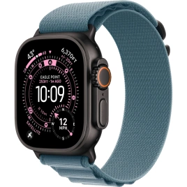 Смарт-часы Apple Watch Ultra 3 (2025) 49mm Black Titanium Case with Light Blue Alpine Loop S