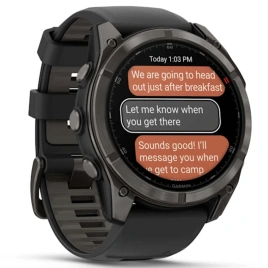 Смарт-часы Garmin Fenix 8 Pro 51mm Amoled Sapphire Lens Carbon Grey DLC Tinanium With Black/Pebble Gray (010-03199-01)