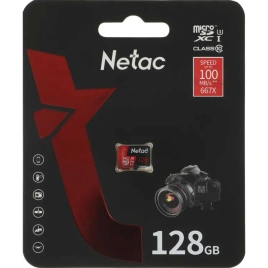 Карта памяти Netac SDXC class 10 (NT02P500PRO-128G-S)