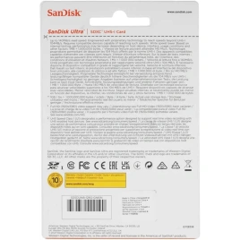 Карта памяти Sandisk Ultra 128GB SDXC Class 10/UHS-I SDSDUNB-128G-GN6IN