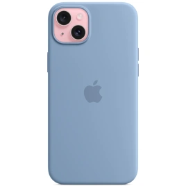 Силиконовый чехол Apple MagSafe для iPhone 15 Plus Winter Blue