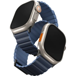 Ремешок Uniq Revix Premium для Apple Watch 44/45/49 Prussian/Mist Blue