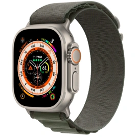 Смарт-часы Apple Watch Ultra GPS + Cellular 49mm Titanium Case with Green Alpine Loop S (MNHQ3)