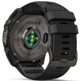 Смарт-часы Garmin Fenix 9 51mm Amoled (010-04763-11) Carbon Gray DLC Titanium with Black Silicone Band