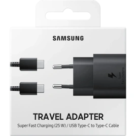 Сетевое зарядное устройство Samsung 25W USB-C EP-TA800 + Cable Black (EP-TA800XBEGWW)