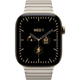 Смарт-часы Apple Watch Series 12 46mm Radiant Gold Titanium Case with Natural Link Bracelet