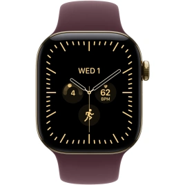Смарт-часы Apple Watch Series 12 42mm Radiant Gold Titanium Case with Burgundy Sport Band S/M