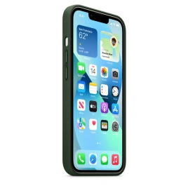 Кожаный чехол Apple MagSafe для iPhone 13 Зелёная секвойя