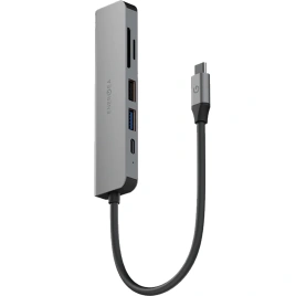 Адаптер EnergEA AluHub HD 3 (6 в 1) Gunmetal (HUB-HD3-GUN)