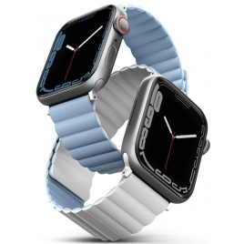 Ремешок Uniq Revix reversible Magnetic для Apple Watch 38/40/41 White/Arctic Blue
