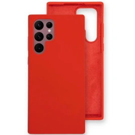 Чехол Silicon Silicone Cover Galaxy S22 Ultra Red