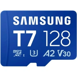 Карта памяти Samsung Micro SecureDigital 128Gb SDXC Samsung T7 class10 UHS-I U3 (MB-MB128T)