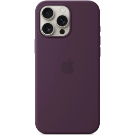 Чехол Apple Silicone Case with MagSafe для iPhone 16 Pro Max Plum