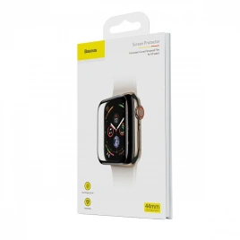 Защитное стекло Baseus Full-screen Curved Tempered Glass (SGAPWA4-H01) для Apple Watch series 4/5 44mm Black
