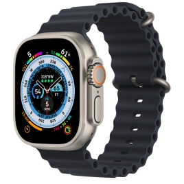 Смарт-часы Apple Watch Ultra GPS + Cellular 49mm Titanium Case with Midnight Ocean Band One Size