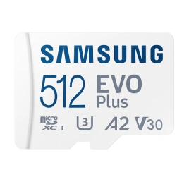 Карта памяти Samsung EVO Plus 512GB MicroSDXC Class 10/UHS-I/U3/130Мб/с MB-MC512KA