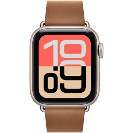 Смарт-часы Apple Watch SE (2025) 40mm Starlight Aluminum Case with Caramel Modern Buckle M