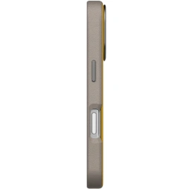 Чехол Uniq Lyden DS Dual-Tone Premium Leatherette Case with MagClick для iPhone 17 Pro Max Canary Yellow/Flint Gray