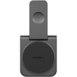 Беспроводное зарядное устройство EnergEA MagDuo Qi2 (2 в 1) Gunmetal (MAG-DUO-GUN)