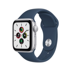 Смарт-часы Apple Watch Series SE GPS 44mm Silver/Abyss Blue (Серебро/Синий) Sport Band (MKQ43RU/A)
