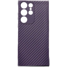 Чехол Silicone Carbon для Galaxy S23 Ultra Purple