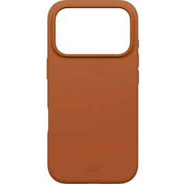 Чехол Uniq Lino Hybrid Silicone Case with MagClick для iPhone 17 Pro Max Sunset Orange