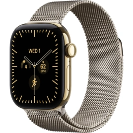 Смарт-часы Apple Watch Series 12 46mm Radiant Gold Titanium Case with Natural Milanese Loop M/L