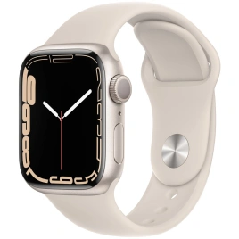 Смарт-часы Apple Watch Series 7 GPS 41mm Starlight Sport Band (MKMY3)
