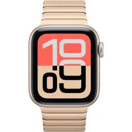 Смарт-часы Apple Watch SE (2025) 40mm Starlight Aluminum Case with Gold Link Bracelet