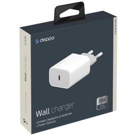 Сетевое зарядное устройство Deppa 30W USB-C 11378 White