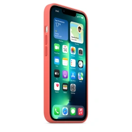 Силиконовый чехол Apple MagSafe для iPhone 13 Pro Розовый помело