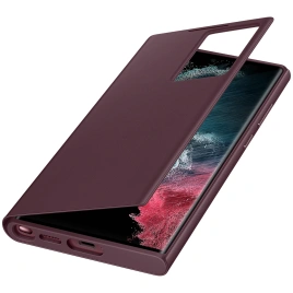 Чехол Samsung Smart Clear View Cover для Galaxy S22 Ultra (EF-ZS908CEEGRU) Burgundy